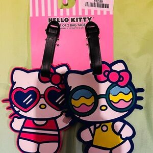 Hello Kitty Bag Tags - Pink and Blue